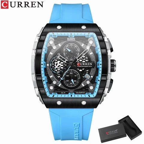 CURREN Men's Sports Rectangular Watch (Dial 4.7cm) - CUR221