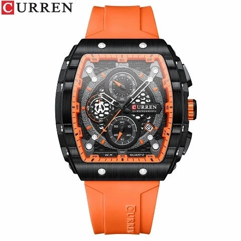 CURREN Men's Sports Rectangular Watch (Dial 4.7cm) - CUR221