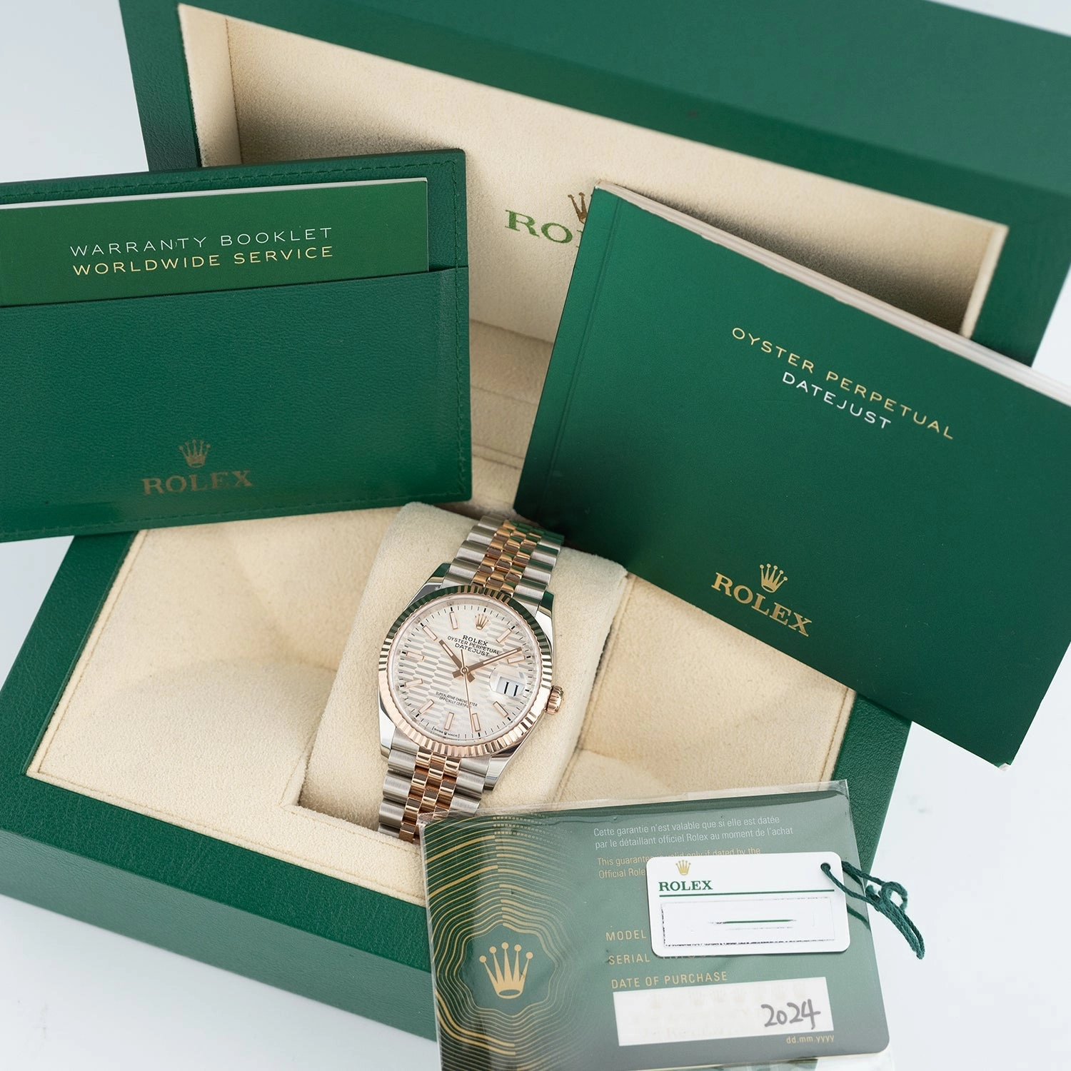 Datejust 36mm White Motif Dial 2024 - 126231