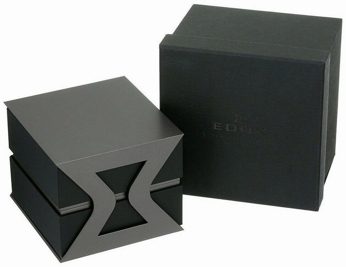 Edox Men's 01120-3M-GIN Les Bemonts Silver Stainless Steel Band Analog Watch Swiss Automatic Chronograph and Calendar