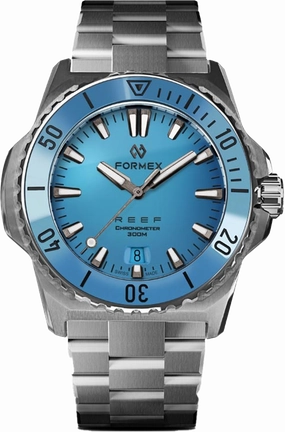 Formex REEF 39.5mm Automatic Chronometer 300m Bahama Blue Bracelet