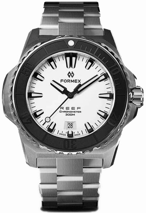 Formex REEF Automatic Chronometer 300m White Black Steel