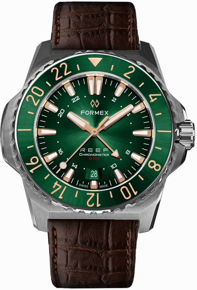 Formex REEF GMT Green and Gold Ceramic Bezel