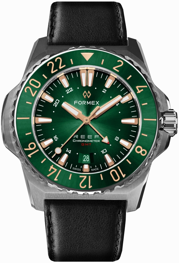 Formex REEF GMT Green and Gold Ceramic Bezel