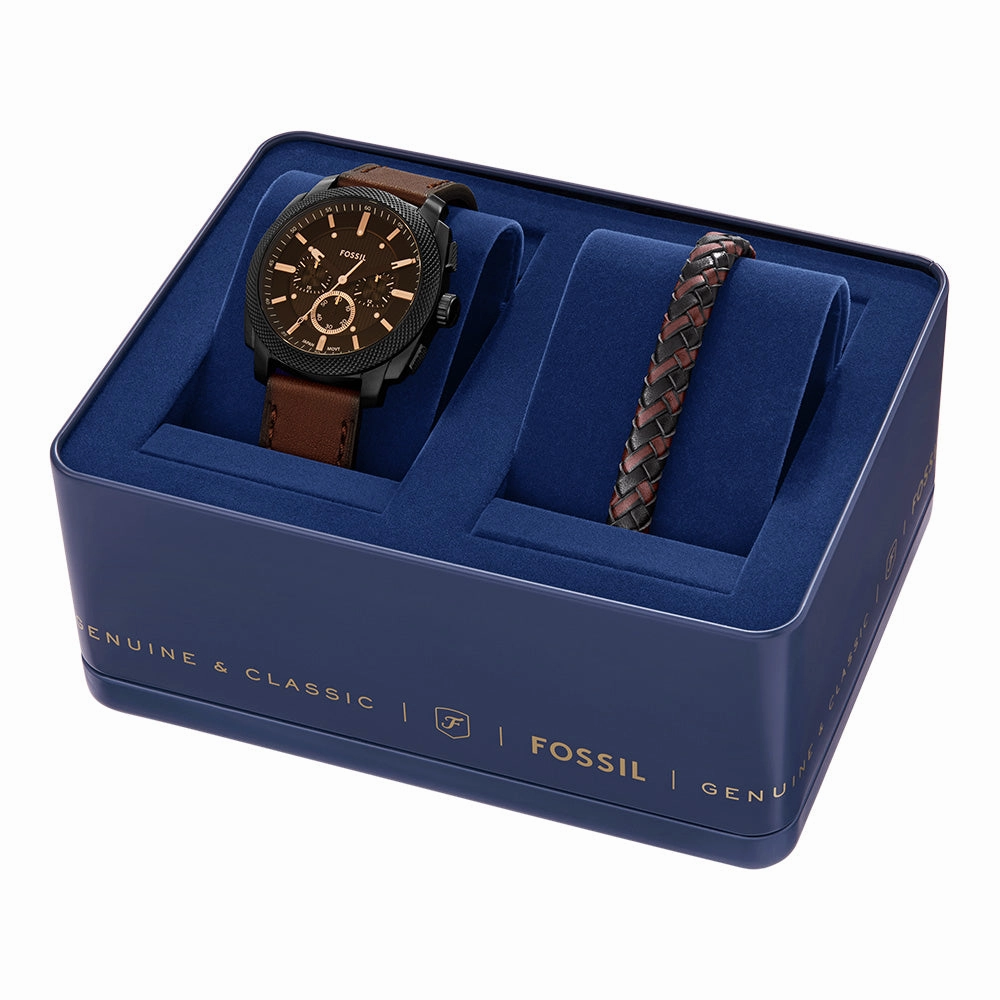 Fossil FS6102SET Machine   Woven Bracelet