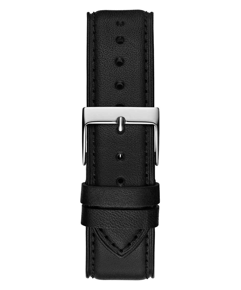 GUESS Mens Black Silver Analog Watch