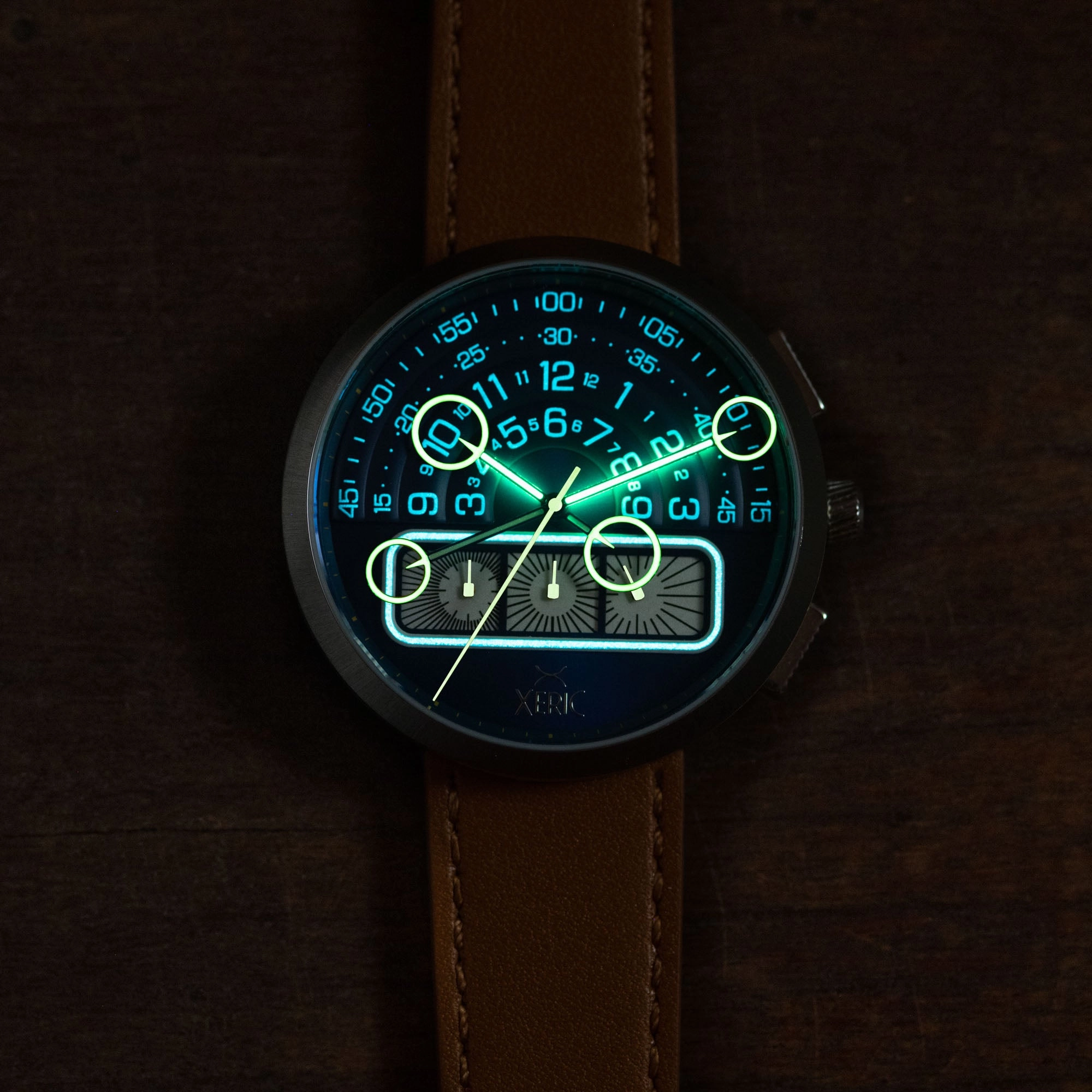 Halograph II Chrono Blue Tan
