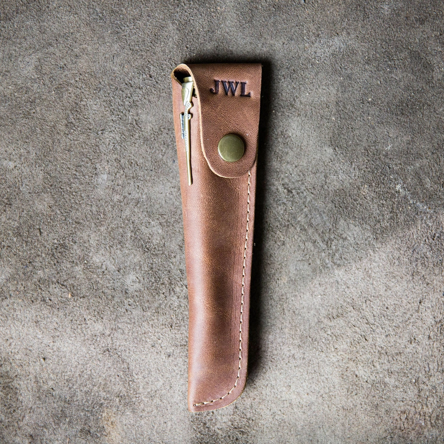 Hand-Turned Rose Wood .30 Caliber Bolt Action Pen   Pen Sleeve