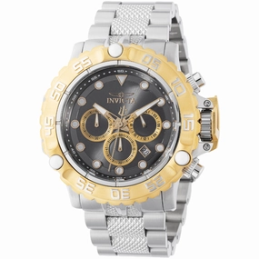 Invicta Men's Chronograph Watch - Subaqua Gunmetal, Gold Tone Dial Bracelet | 47182