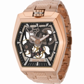Invicta Men's Watch - Akula Mechanical White and Black Skeleton Dial Steel | 44014