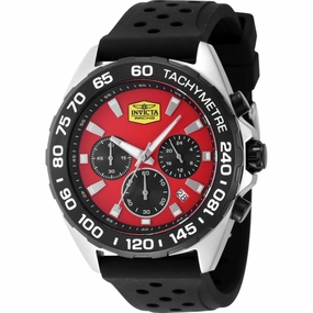Invicta Men's Watch - Invicta Racing Chrono Red Dial Black Silicone Strap | 47772
