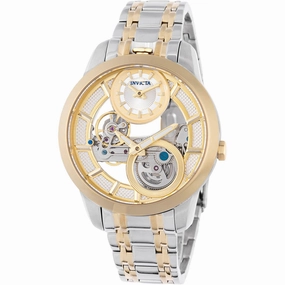Invicta Men's Watch - Objet D Art Mechanical Skeleton Dial Two Tone Bracelet | 44333
