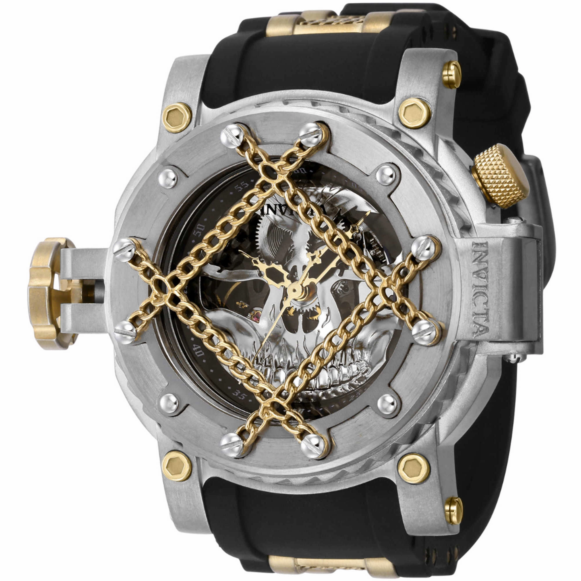 Invicta Men's Watch - Pro Diver Automatic Gold Tone and Black Dial Strap | 38581