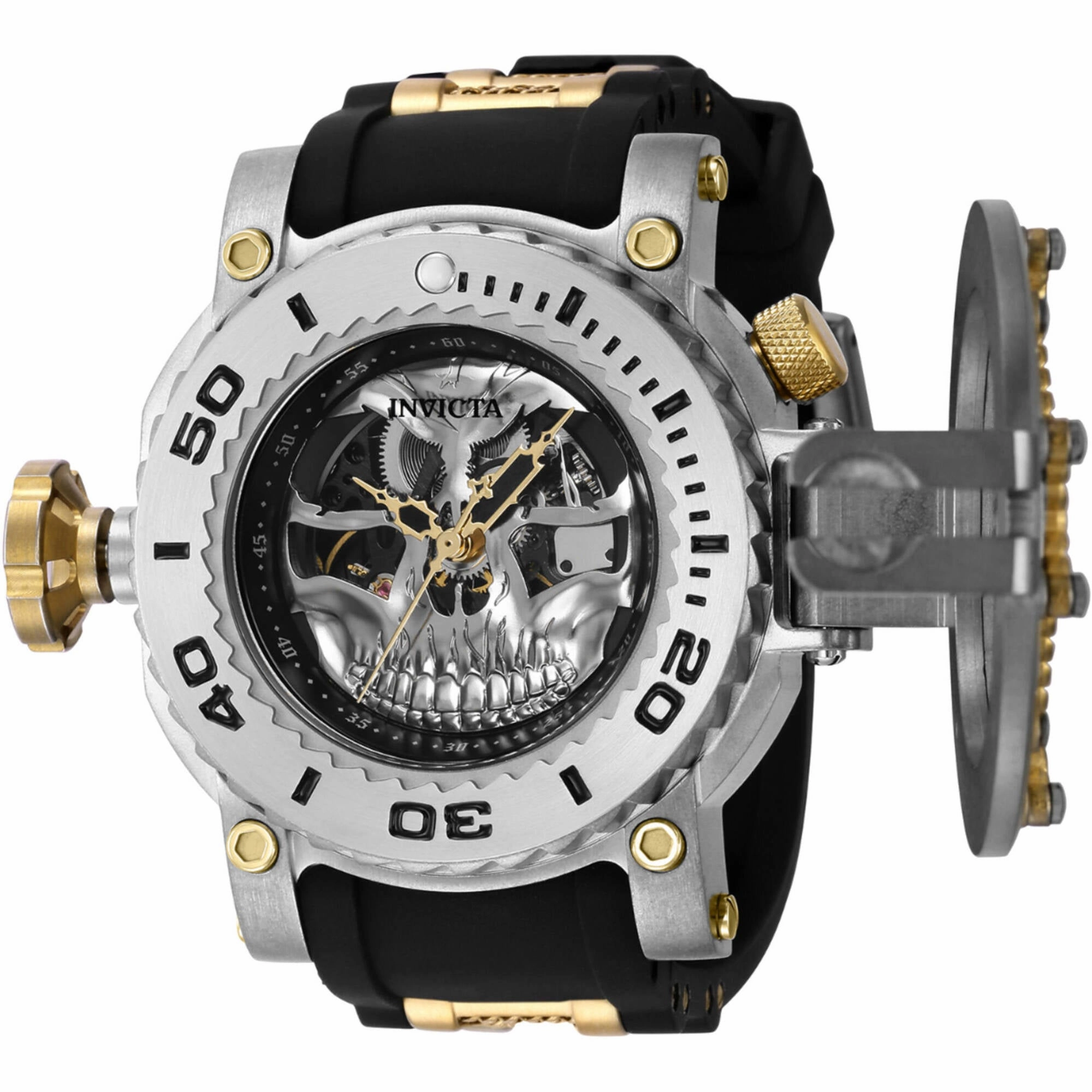 Invicta Men's Watch - Pro Diver Automatic Gold Tone and Black Dial Strap | 38581