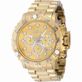 Invicta Men's Watch - Subaqua Poseidon Chronograph Gold and Silver Tone Dial | 47184