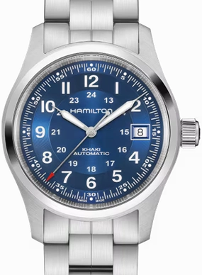Khaki Field Automatic 38 Blue - Bracelet Ref. H70455140