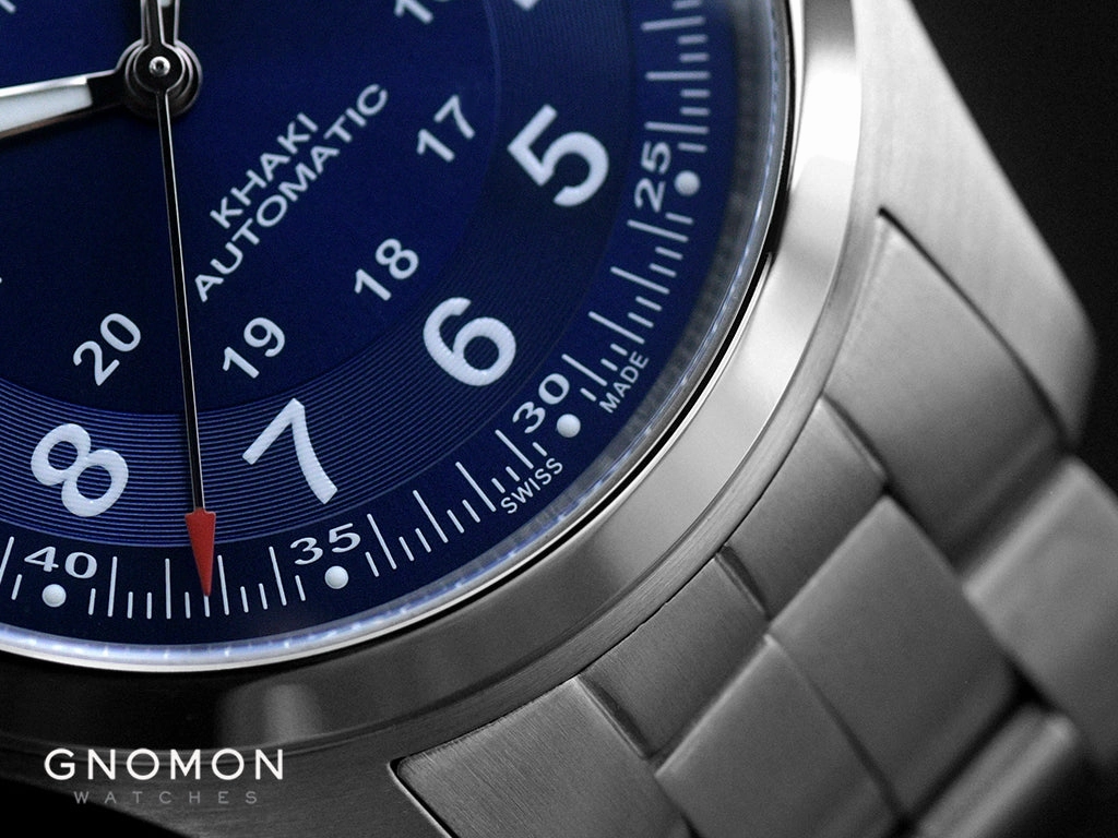Khaki Field Automatic 38 Blue - Bracelet Ref. H70455140