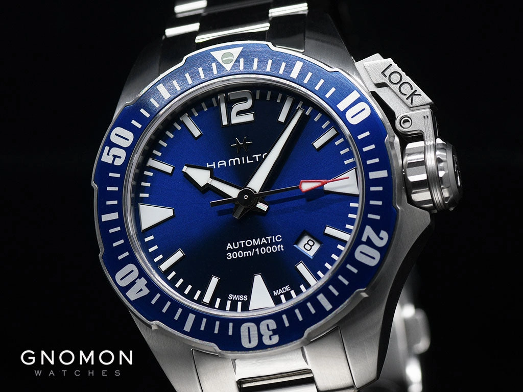 Khaki Navy Frogman Blue - Bracelet Ref. H77705145