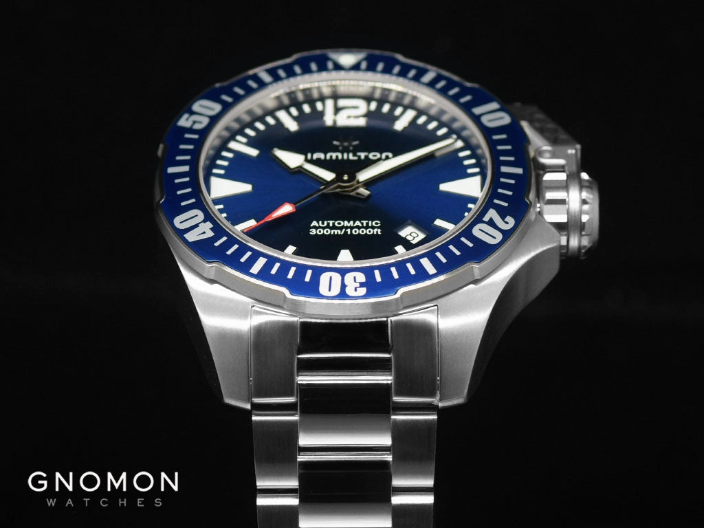Khaki Navy Frogman Blue - Bracelet Ref. H77705145