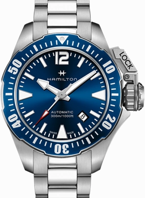Khaki Navy Frogman Blue - Bracelet Ref. H77705145
