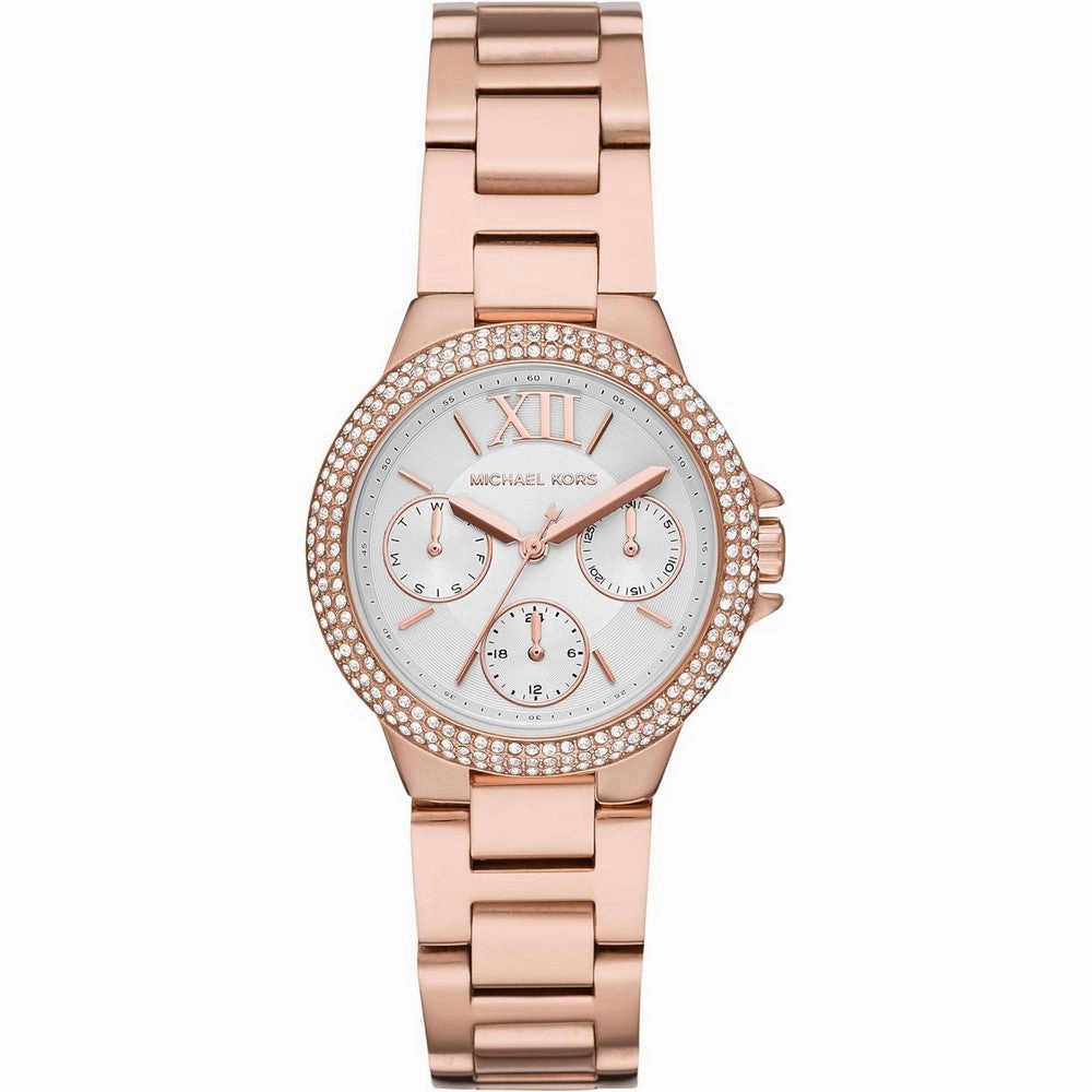 Michael Kors Mini Camille Women's Watch  Stainless Steel Watch for Women with Steel or Leather Band