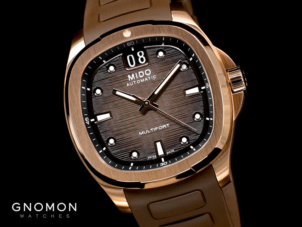 Multifort TV Big Date Rose Gold - Rubber Ref. M049.526.37.291.00