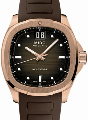 Multifort TV Big Date Rose Gold - Rubber Ref. M049.526.37.291.00