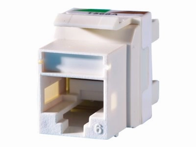 Ortronics TechChoice - Modular insert - CAT 6 - RJ-45 - green KS6A-45