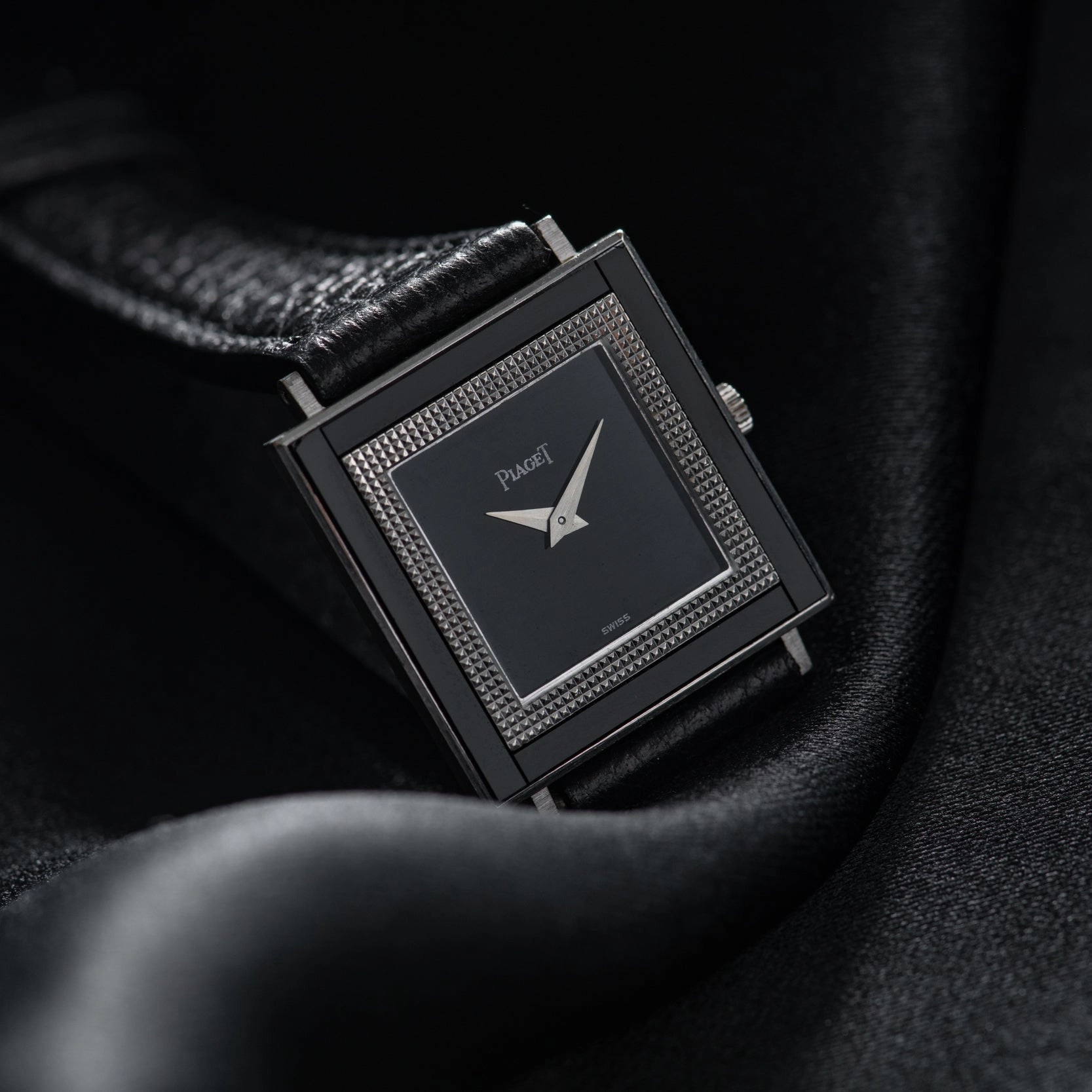 Piaget 'Onyx' Hobnail Dress Watch