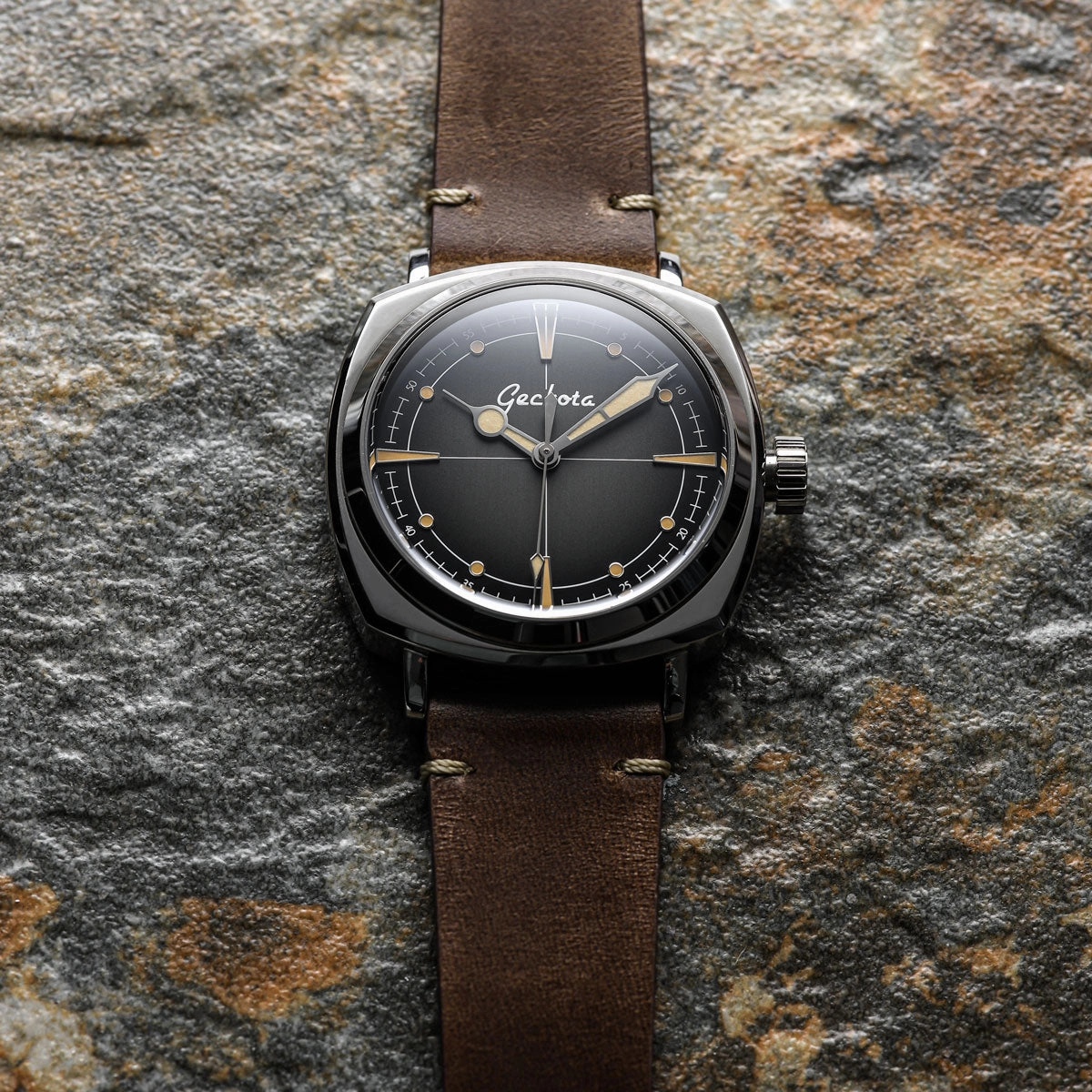 Pioneer Automatic Watch Brushed Black Dial