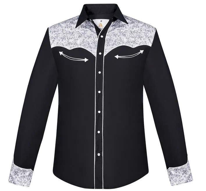 Rangers Ropa Black 159CA01 Western Shirt