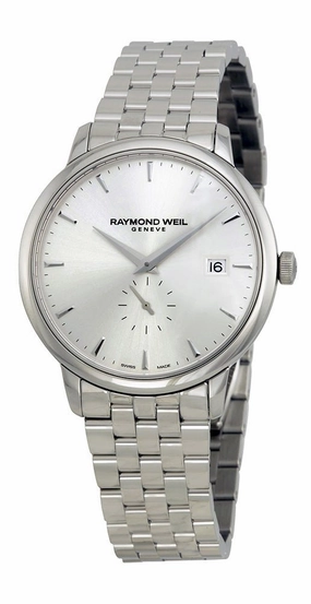 Raymond Weil Toccata Quartz Stainless Steel Mens Watch Silver Dial Calendar 5484-ST-65001