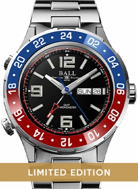 Roadmaster Marine GMT Blue/Red Ceramic - Ltd Ed 1000pcs Ref. DG3030B-S4C-BK