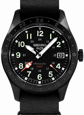 Seiko 5 Sports “Field Street Style” GMT Blackout Ref. SBSC013