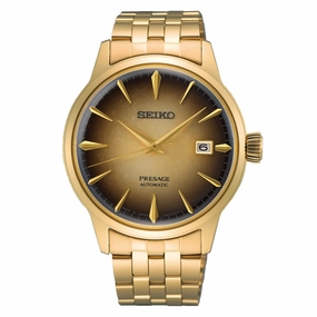 Seiko Presage Gold-Tone Cocktail Time Automatic Watch
