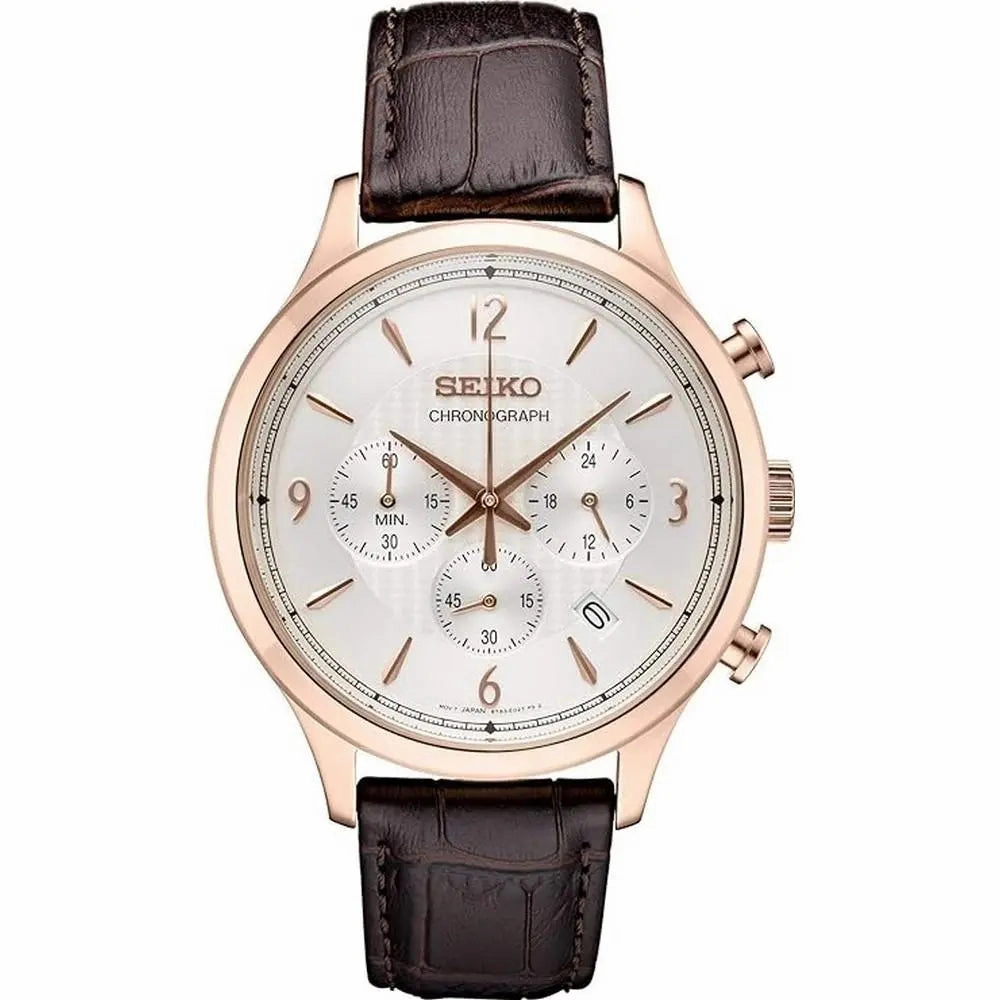 Seiko SSB342P1 Conceptual Chronograph Quartz Silver Dial Men's Watch
