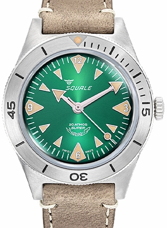 Super-Squale Big Arrows Green - Leather