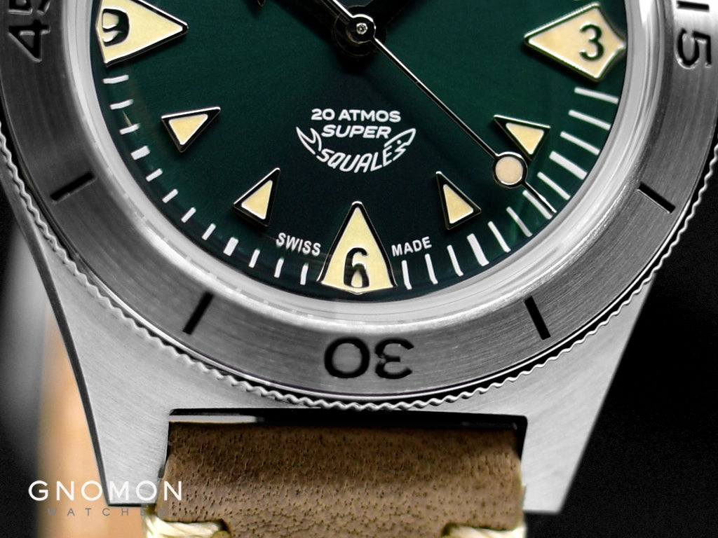 Super-Squale Big Arrows Green - Leather