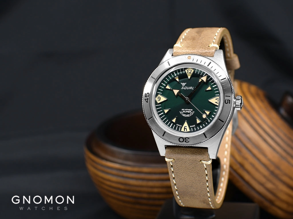 Super-Squale Big Arrows Green - Leather
