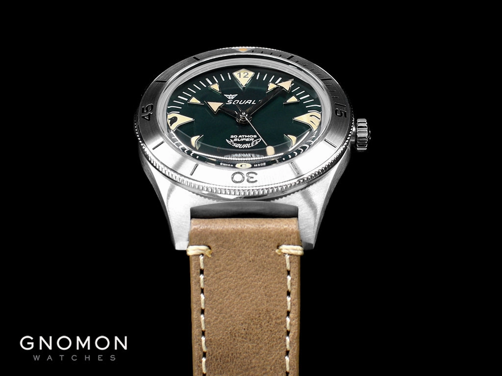 Super-Squale Big Arrows Green - Leather
