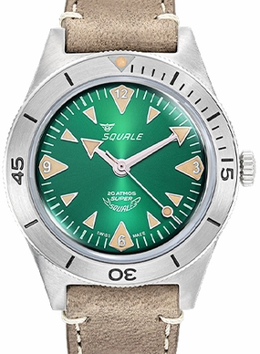 Super-Squale Big Arrows Green - Leather