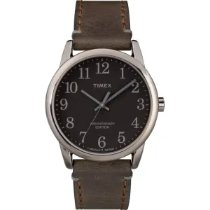 Timex Men's Watch - Easy Reader Anniversary Edition Black Dial Strap | TW2R35800VQ
