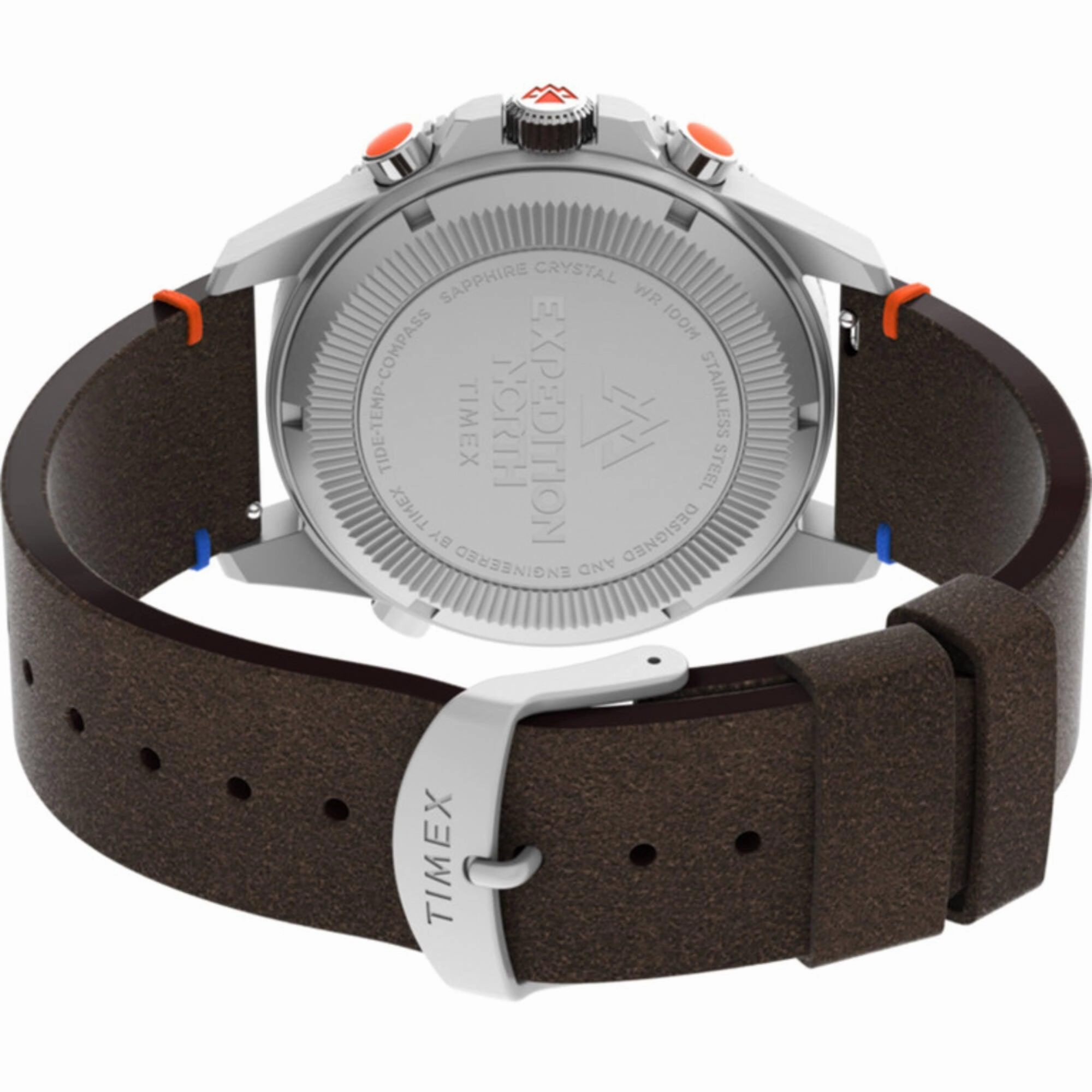 Timex Men's Watch - Expedition North Date Display Brown Leather Strap | TW2V64400JR