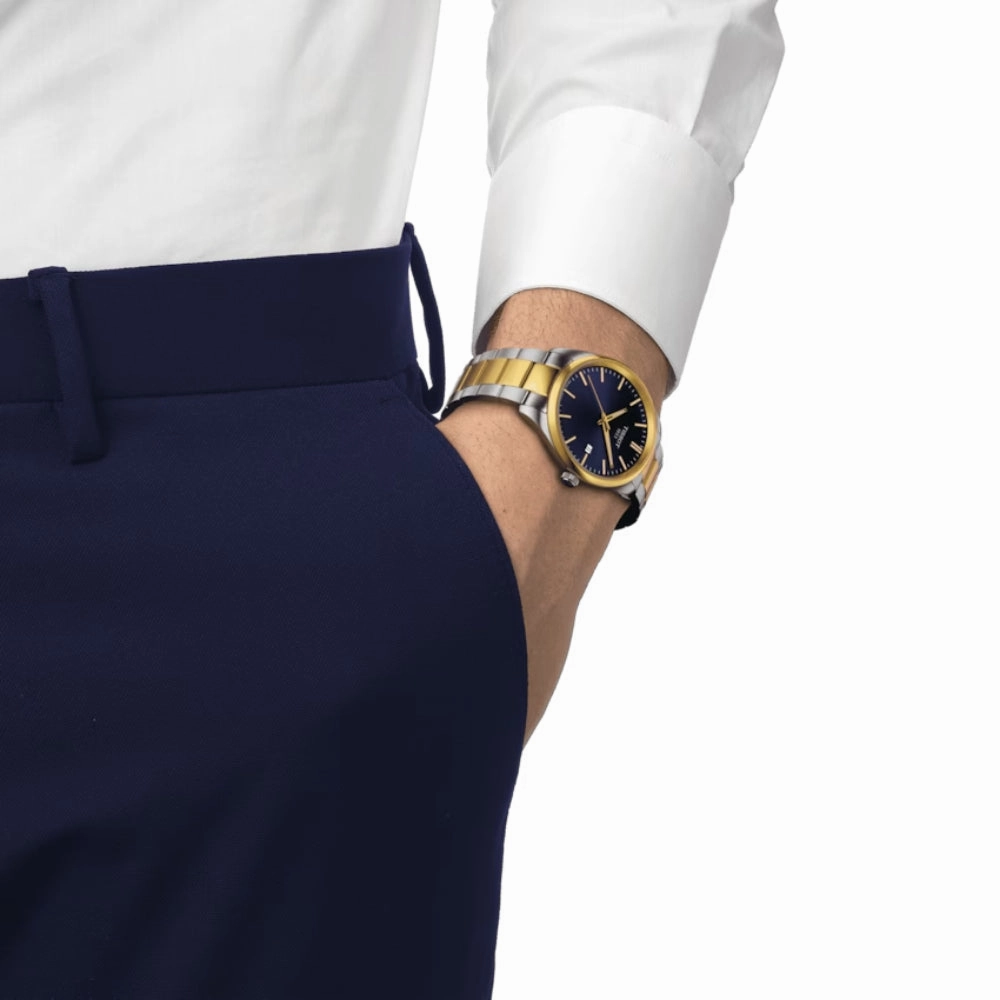Tissot PR 100 Two-Tone 40mm Quartz Watch
