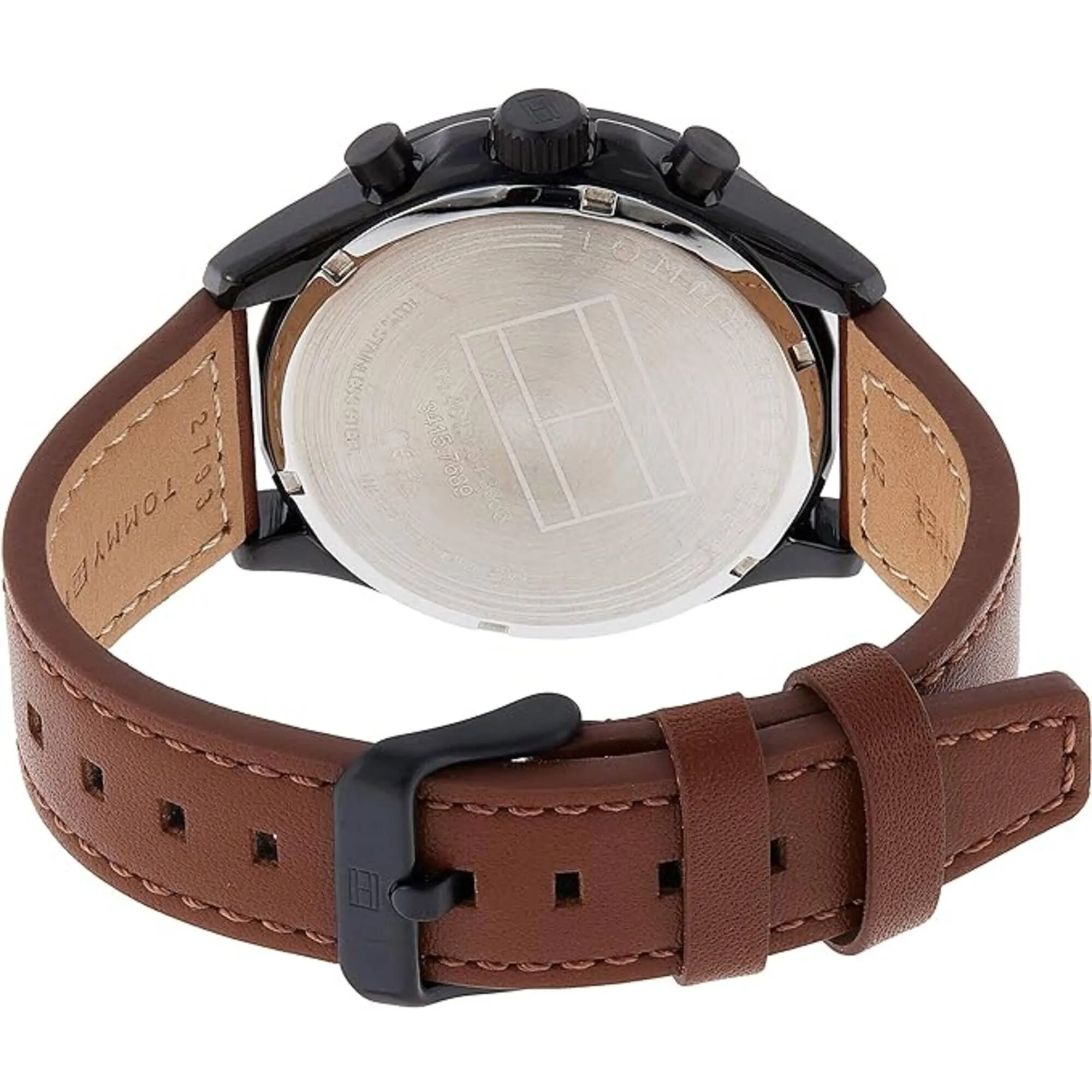 Tommy Hilfiger Men's Watch and Bracelet Gift Set - Black Dial Dual Time | 2770153
