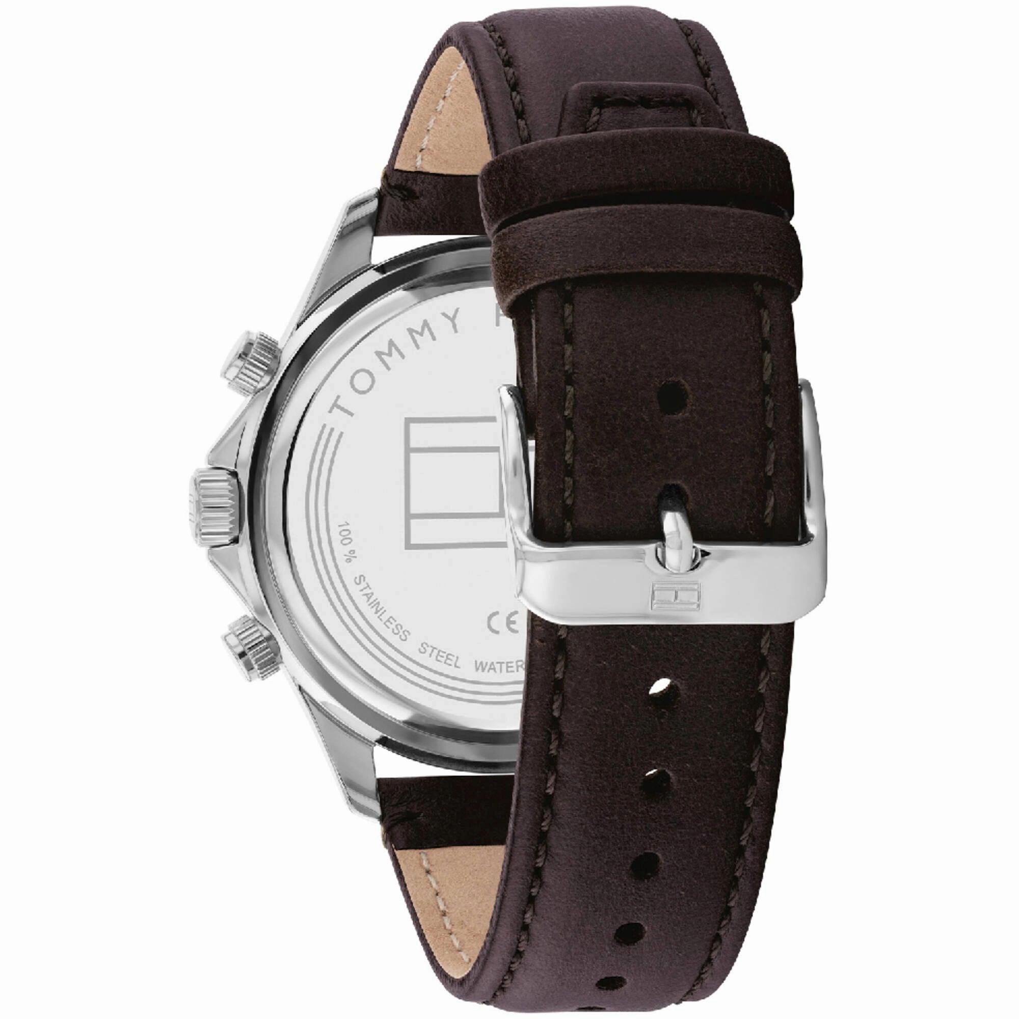 Tommy Hilfiger Men's Watch - Miles Dual Time Green and Black Dial Strap | 1792017