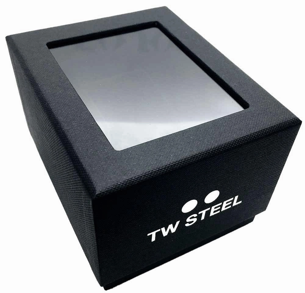 TW Steel Canteen Stainless Steel Blue Dial Date Quartz Mens Watch CB11