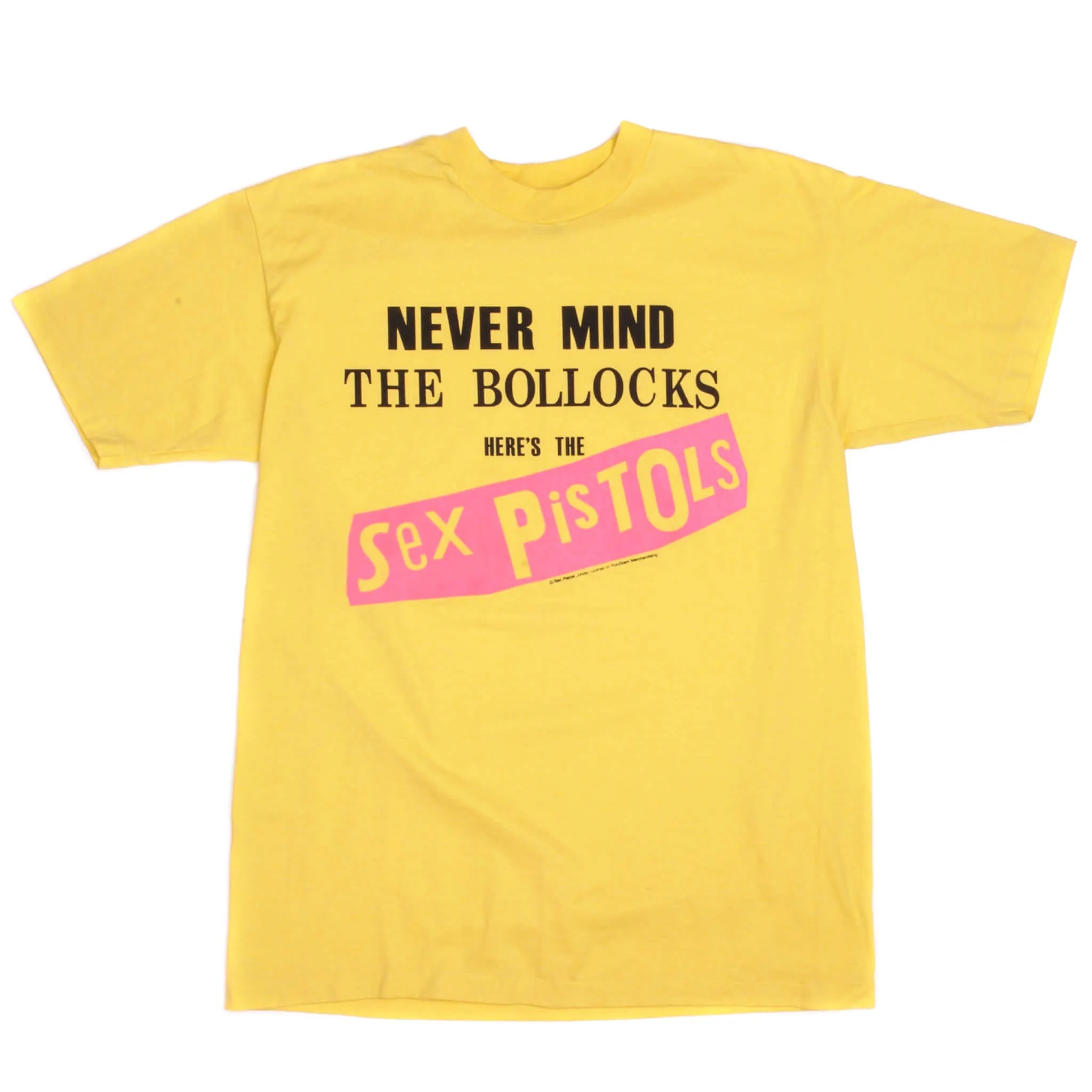 VINTAGE THE SEX PISTOLS NEVER MIND THE BOLLOCKS TEE SHIRT 1980S MEDIUM MADE USA