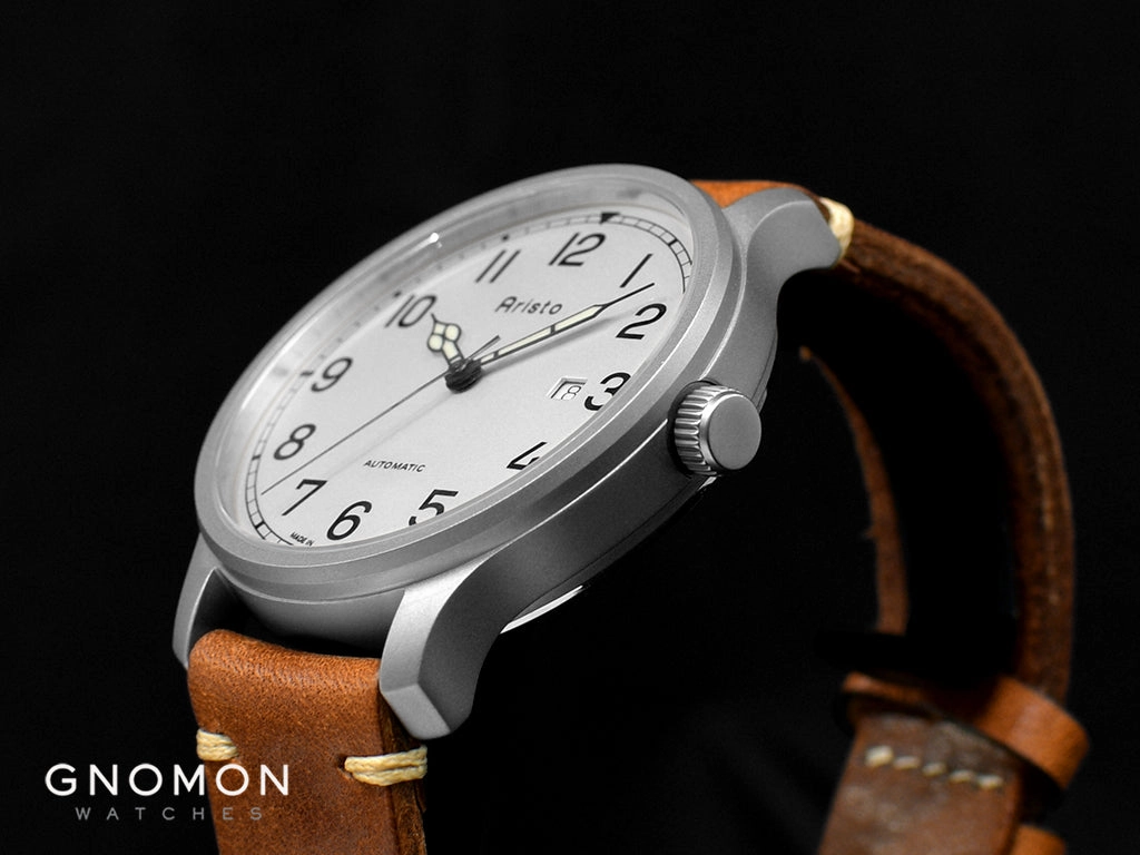 Vintage Marine Grey 42 Leather 3H215A - Sapphire